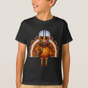 T-shirt Le football de thanksgiving