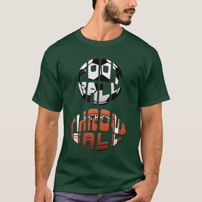 T-shirt Le football "de Throwball du football" (Devant)