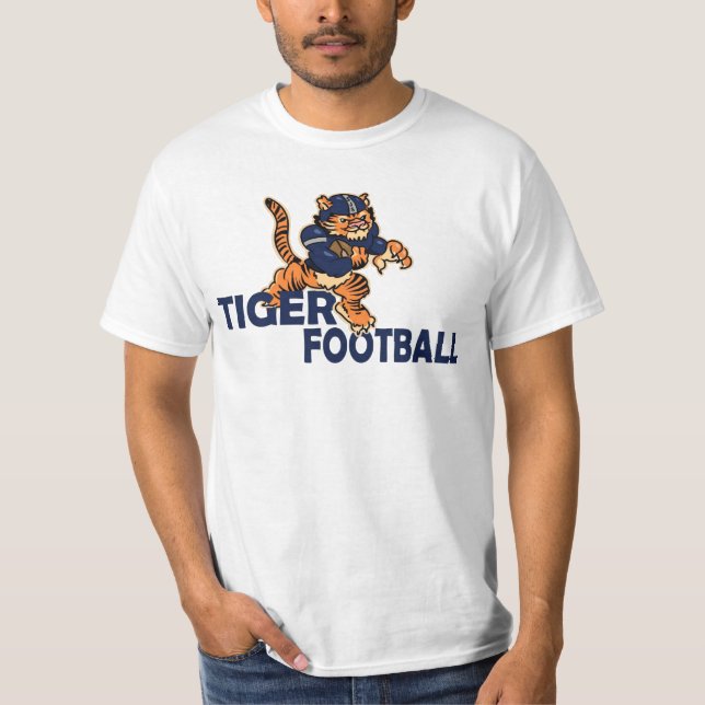 T-shirt Le football de tigre (Devant)