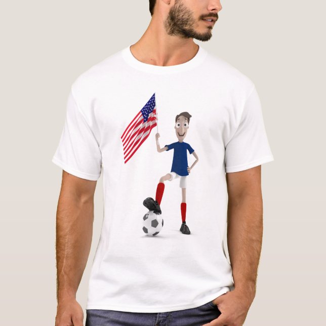T-shirt Le football des Etats-Unis (Devant)