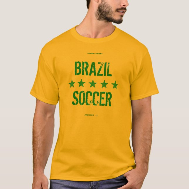 T-SHIRT LE FOOTBALL DU BRÉSIL (Devant)