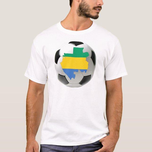 T-shirt Le football du football du Gabon (Devant)