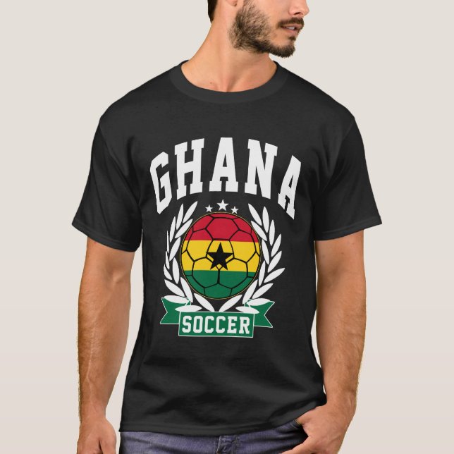 T-shirt Le football du Ghana (Devant)