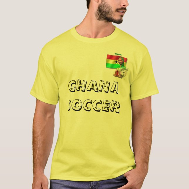T-shirt Le football du Ghana (Devant)