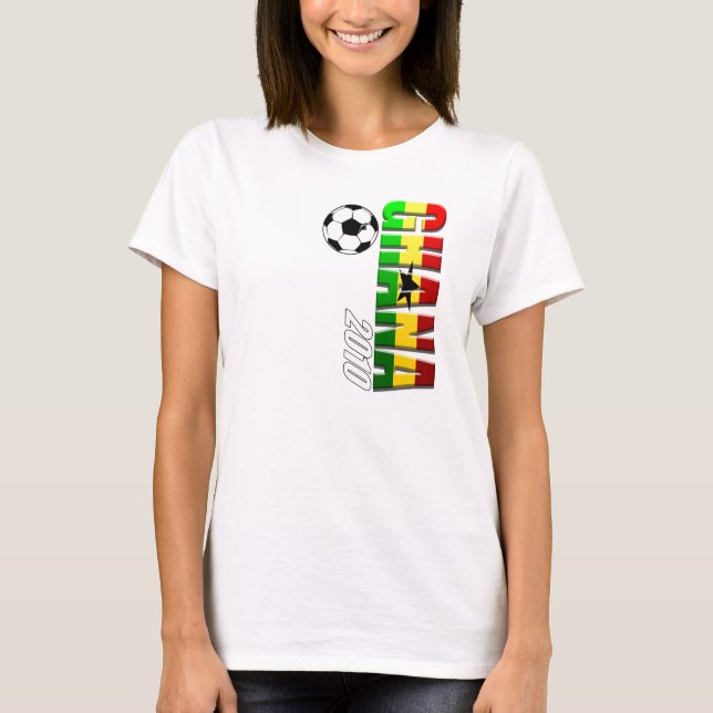 T-shirt Le football du Ghana (Devant)