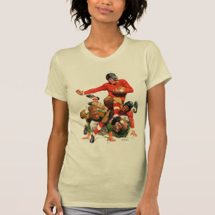 T-shirt Le football d'université