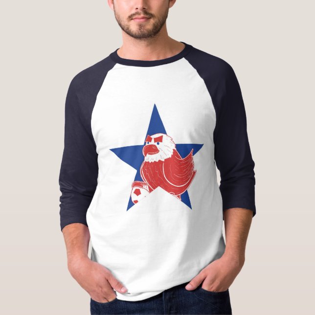 T-shirt Le football Eagle des USA (Devant)