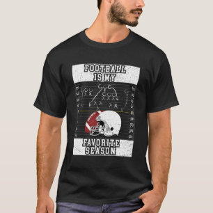 T-shirt Le Football Est Ma Saison Favorite Football Fan Ca