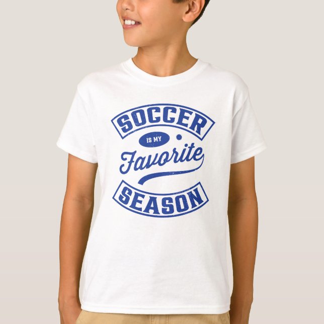 T-shirt Le football est ma saison préférée (Devant)