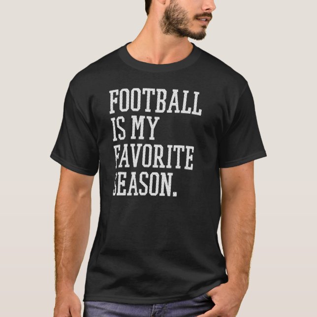 T-shirt Le Football Est Mon Saison Préférée Hommes Imagina (Devant)