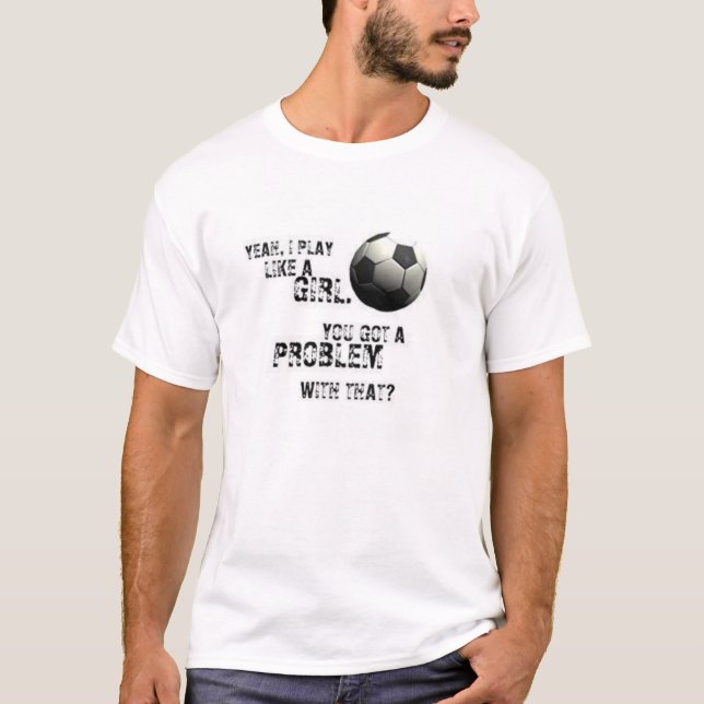 T-shirt Le football Girly (Devant)