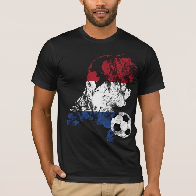 T-shirt Le football néerlandais affligé (Devant)