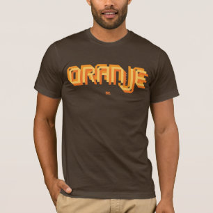 T-shirt Le football néerlandais d'Oranje - chemise Brown