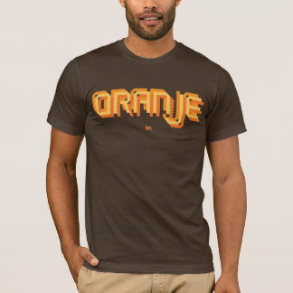 T-shirt Le football néerlandais d'Oranje - chemise Brown