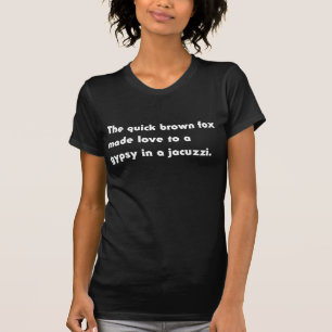 T-shirt Le Fox Brun Rapide... Tee Pangram Jacuzzi Gitan