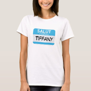 T-shirt Le Français bonjour mon nom est… personnalisabl