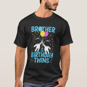 T-shirt Le Frère De L'Astronaute Des Jumeaux D'Anniversair