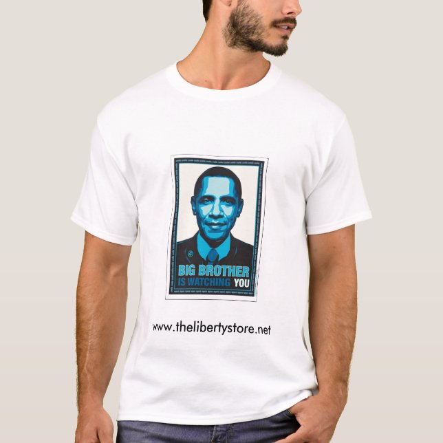 T-shirt Le frère vous observe - Obama (Devant)