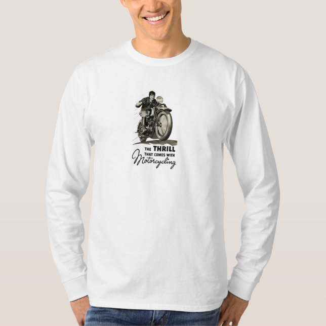 T-shirt Le frisson des motos d'équitation (Devant)