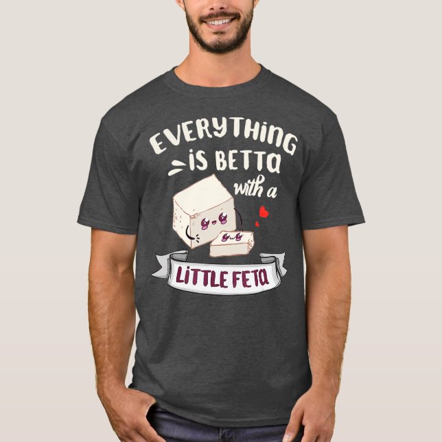 T-shirt Le fromage de    GrècePour les amateurs de feta (Devant)