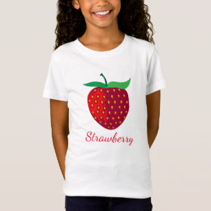 T-Shirt Le fruit de fraise sur les filles affinent le