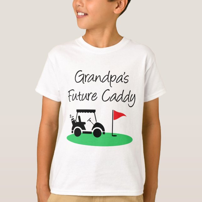 T-shirt Le futur Caddy de grand-père (Devant)