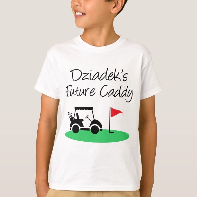 T-shirt Le futur caddy polonais petit-enfant de Dziadek (Devant)