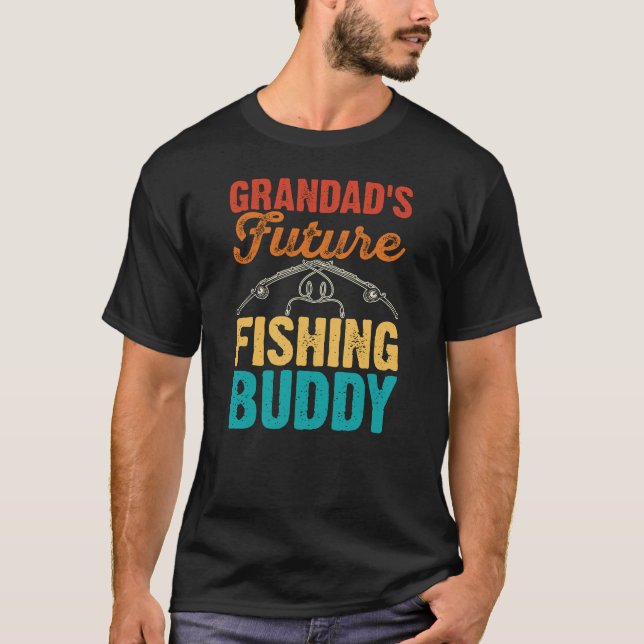 T-shirt Le futur copain de pêche de Grand-père (Devant)