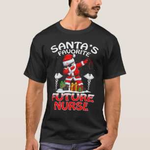 T-shirt Le futur infirmier préféré du Père Noël pour Noël
