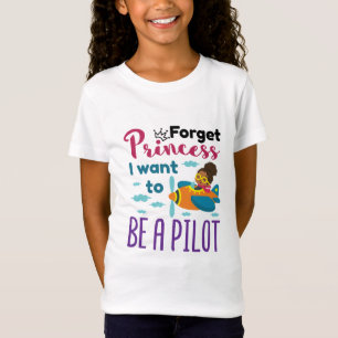 T-Shirt Le futur pilote oublie la princesse Je veux être p