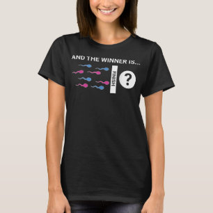T-shirt Le Gagnant Est Bébé Mignonne Genre Reveal Party Pl