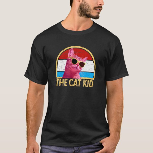 T-shirt Le gamin de chat (Devant)