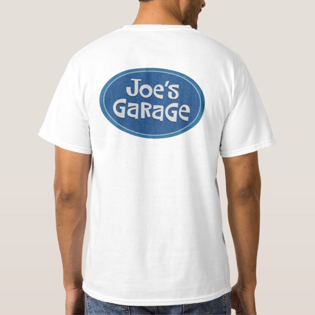 T-shirt Le "garage de Joe" rétro (Dos)