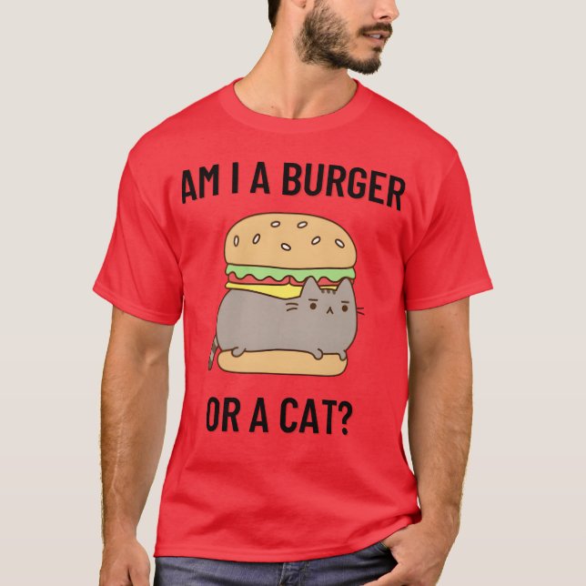 T-shirt Le garçon Burger Cat (Devant)