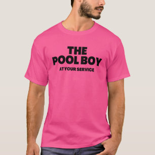 T-shirt Le Garçon De La Piscine À Votre Service Hommes 1