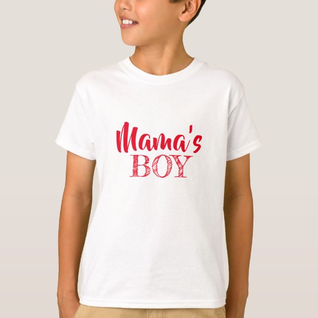 T-shirt Le garçon de maman (Devant)