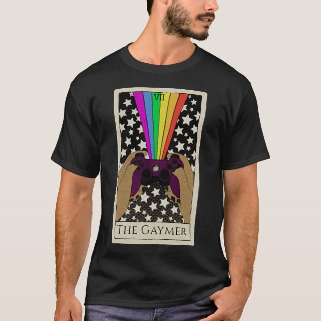 T-shirt Le garçon gaymer tarot (Devant)