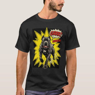 T-shirt Le Garde du Corps Romain : Pop Art Cané Corso Vibr