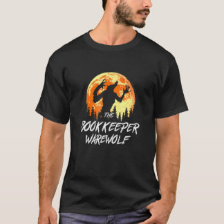 T-shirt Le gardien de livres Werewolf Halloween histoire d