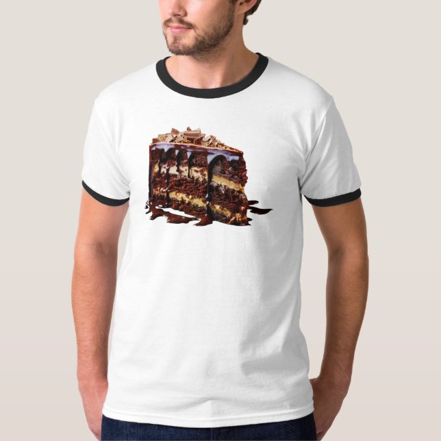 T-shirt Le gâteau au chocolat multi-couches indulgent de S (Devant)