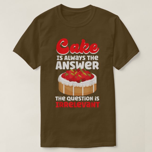 T-shirt Le Gâteau De Cuisson De Cuisson De Cuisine De Cuis (Design devant)