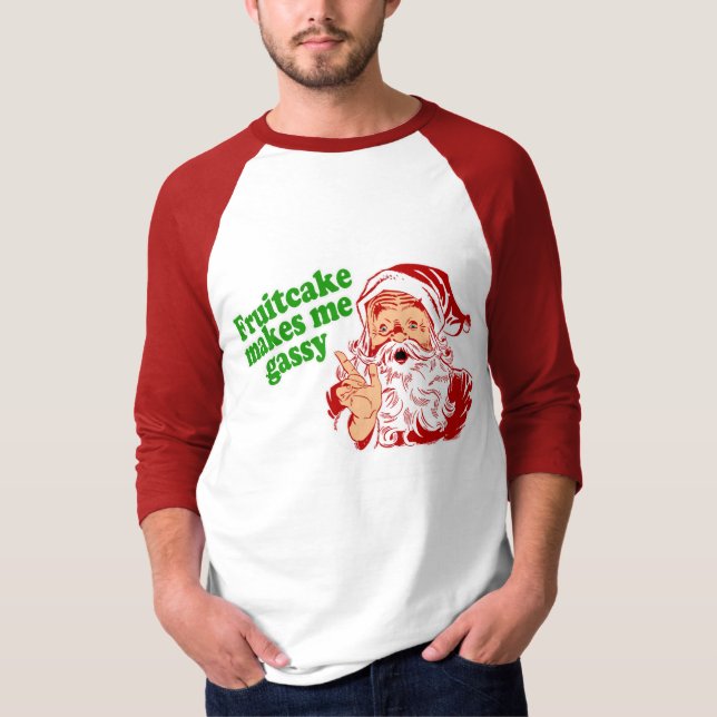 T-shirt Le gâteau de fruits secs me rend grisouteux (Devant)