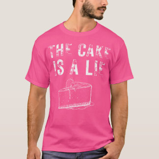T-shirt Le gâteau est un mensonge amateur de jeu vidéo de