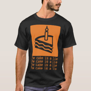 T-shirt Le gâteau est un mensonge vintage