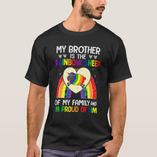 T-shirt Le Gay pride LGBT My Brother Est Le Mouton Arc-En-