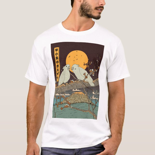 T-shirt Le gazouillis de petits oiseaux (Devant)