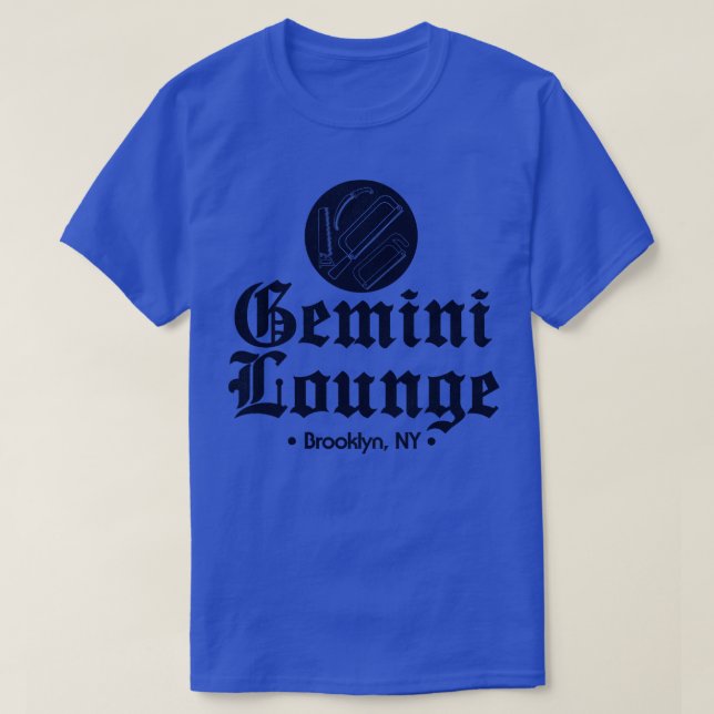 T-shirt Le Gemini Lounge Mafia Club Brooklyn New York (Design devant)