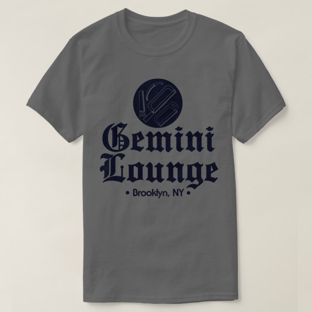 T-shirt Le Gemini Lounge Mafia Club Brooklyn New York (Design devant)