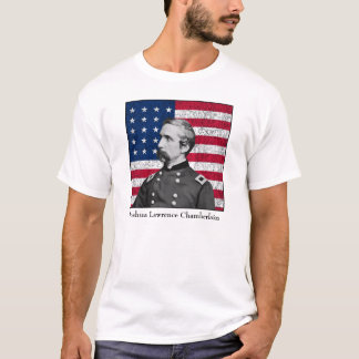 T-shirt Le Général Chamberlain et le drapeau américain