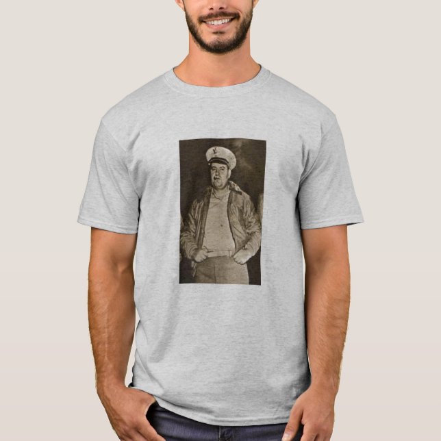 T-shirt Le Général Curtis Lemay et citation - gris (Devant)